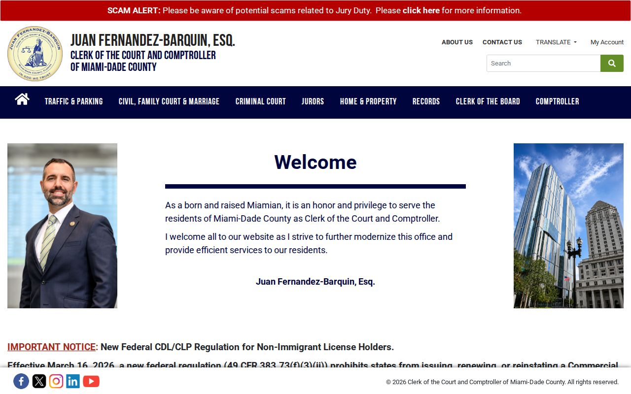 Aventura previous residents Miami-Dade Clerk records gateway